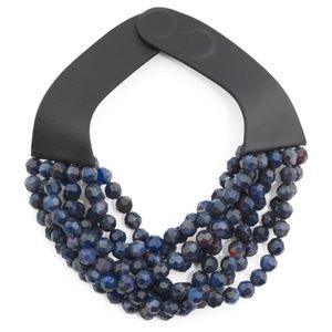 Fairchild Baldwin Necklace beads Marble Blue Bella